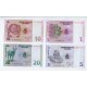 CONGO 1997 SERIE DE 4 BILLETES SIN CIRCULAR, UNC